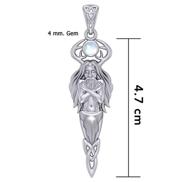 God Cernunnos Silver pendant with Gem TPD5888 - Jewelry